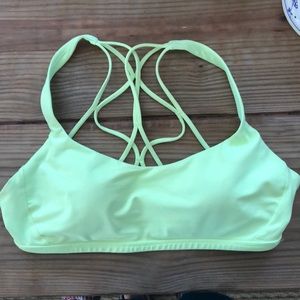Lululemon neon sports bra